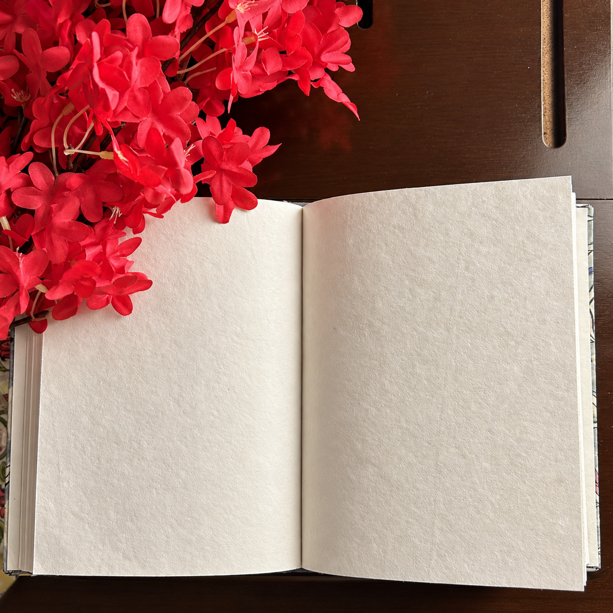 Saffron Bloom — Hand Block Print Diary