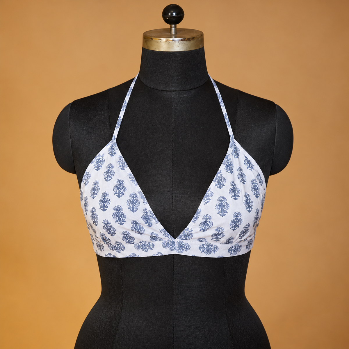 Handmade Bagru Block Print Cotton Bralette