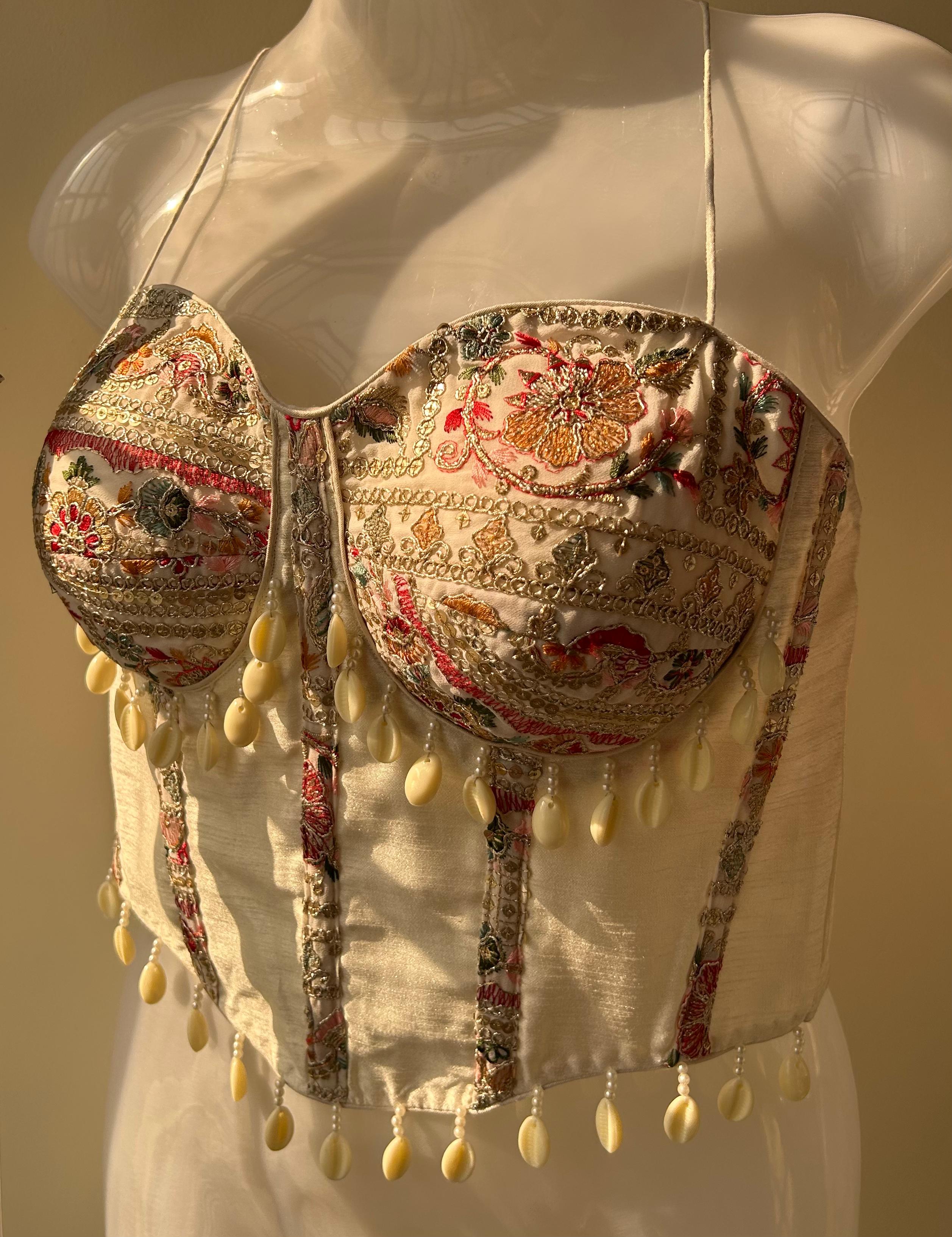 Ivory Noor Shell Corset Top