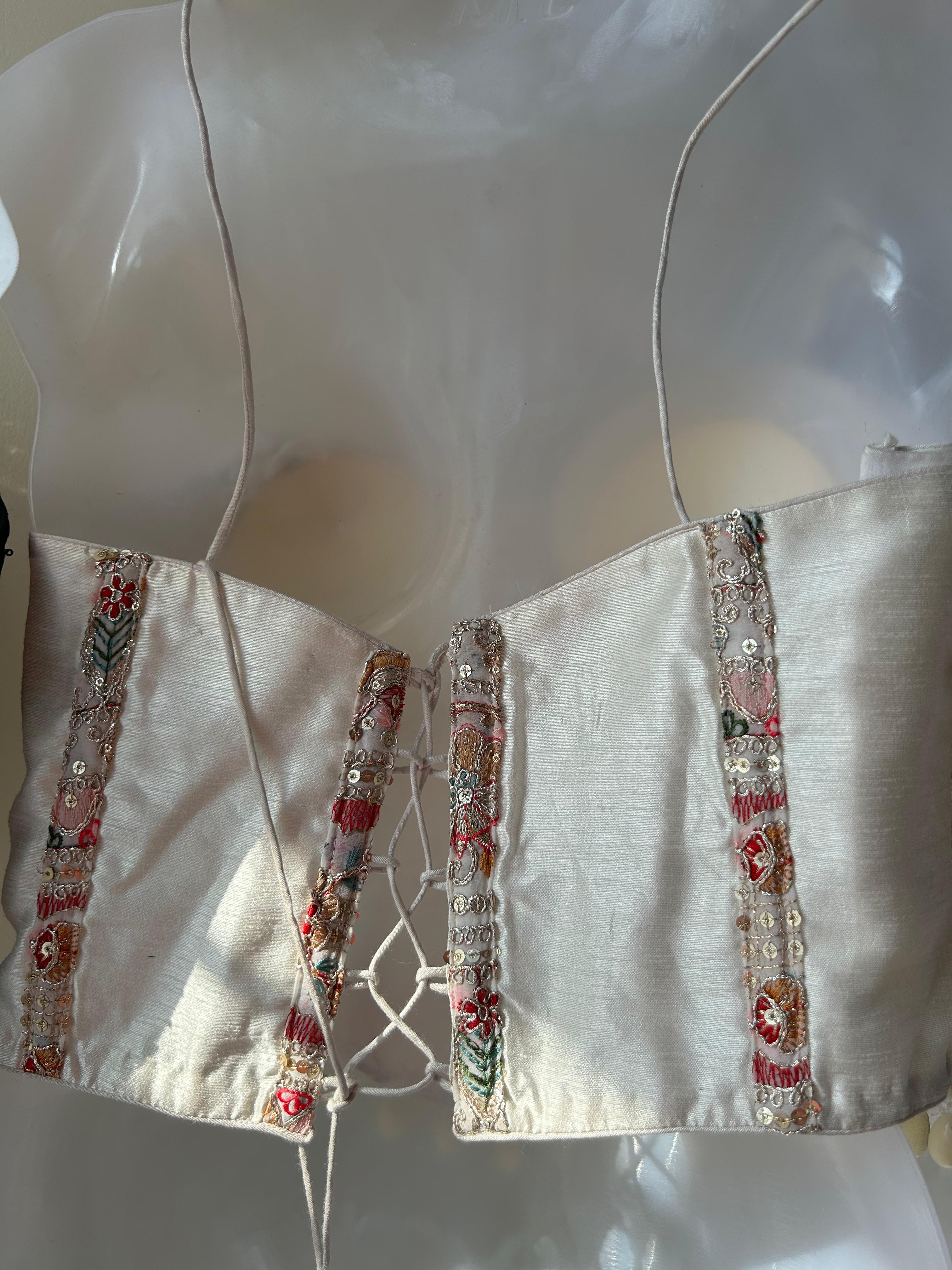 Ivory Noor Shell Corset Top