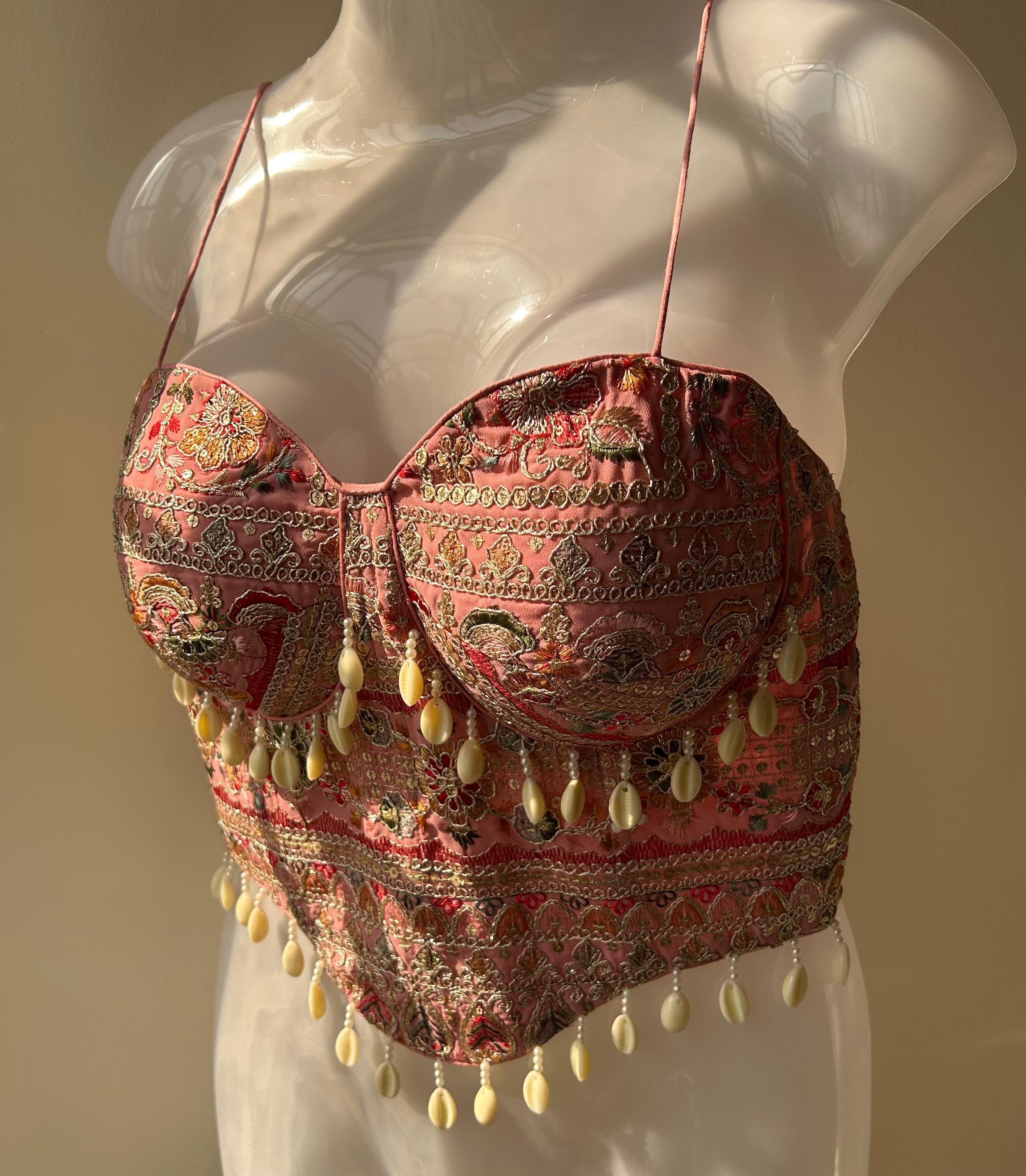 Blush Noor Embroidered Corset Top